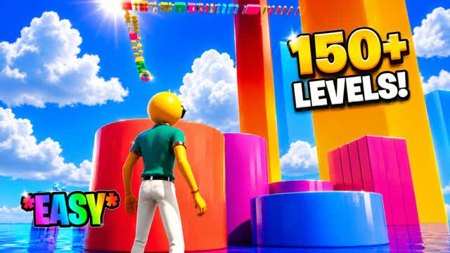 150+ LEVEL DEFAULT DEATHRUN PARKOUR OBBY — Fortnite Creative map