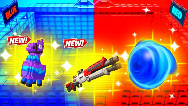 RED VS BLUE PEAK COMPASS 🔴🔵 — Fortnite Creative map cover art