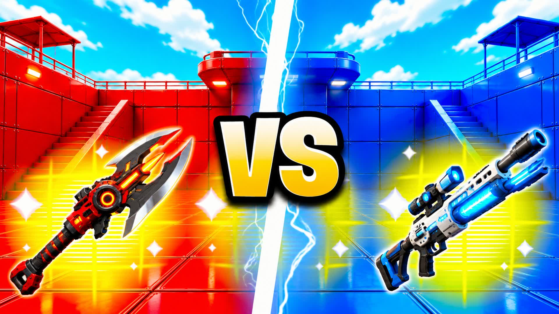 RED VS BLUE CHROME CLASH 🔴🔵 — Fortnite Creative map