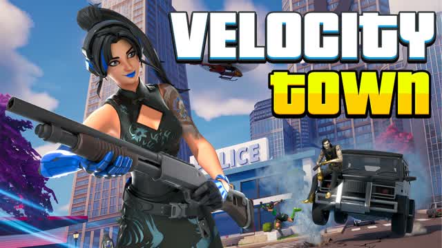 Velocity Town - مدينة فيلو 🌁 — Fortnite Creative map cover art