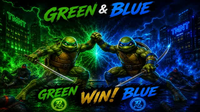 TMNT GREEN VS BLUE — Fortnite Creative map