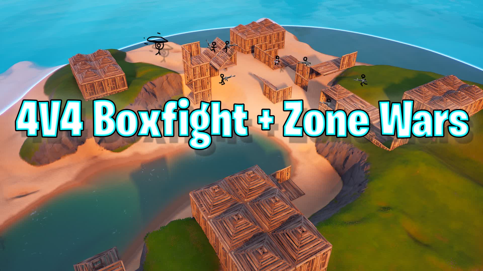 4v4 Boxfight + Zone Wars — Fortnite Creative map cover art