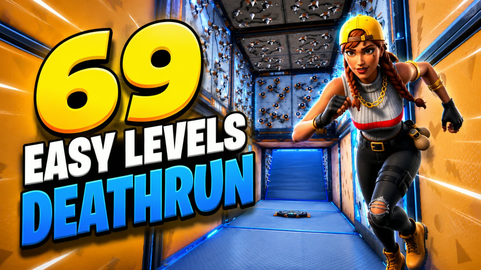 69 EASY OBBY LEVELS DEATHRUN — Fortnite Creative map
