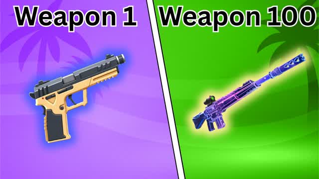 Ultimate Beach ⛱️ GUN GAME — Fortnite Creative map