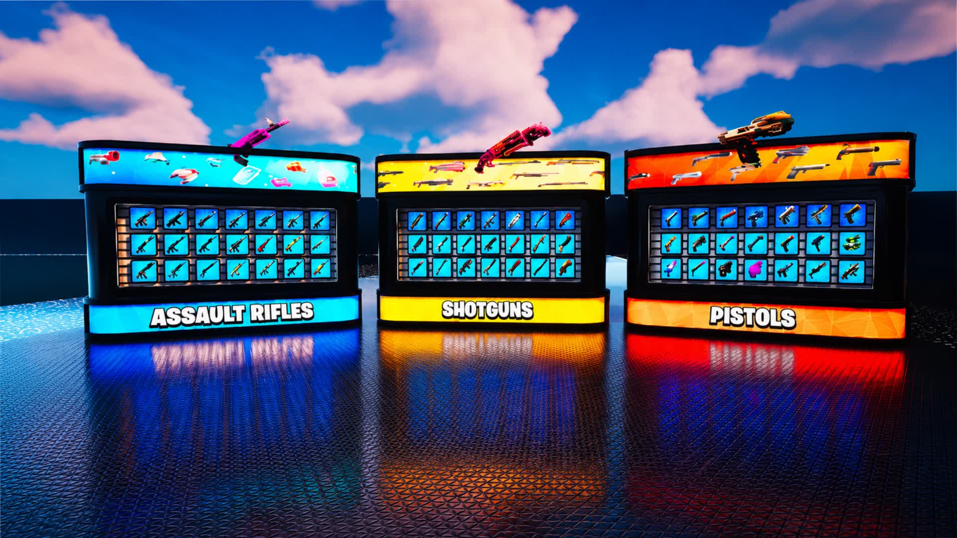 1v1 FFA: Every Weapon Arena — Fortnite Creative map