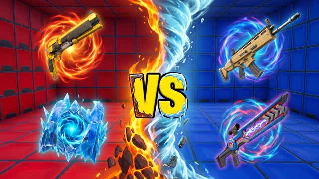 RED vs BLUE | CONSOLE vs PC 🔴🔵 S38 — Fortnite Creative map