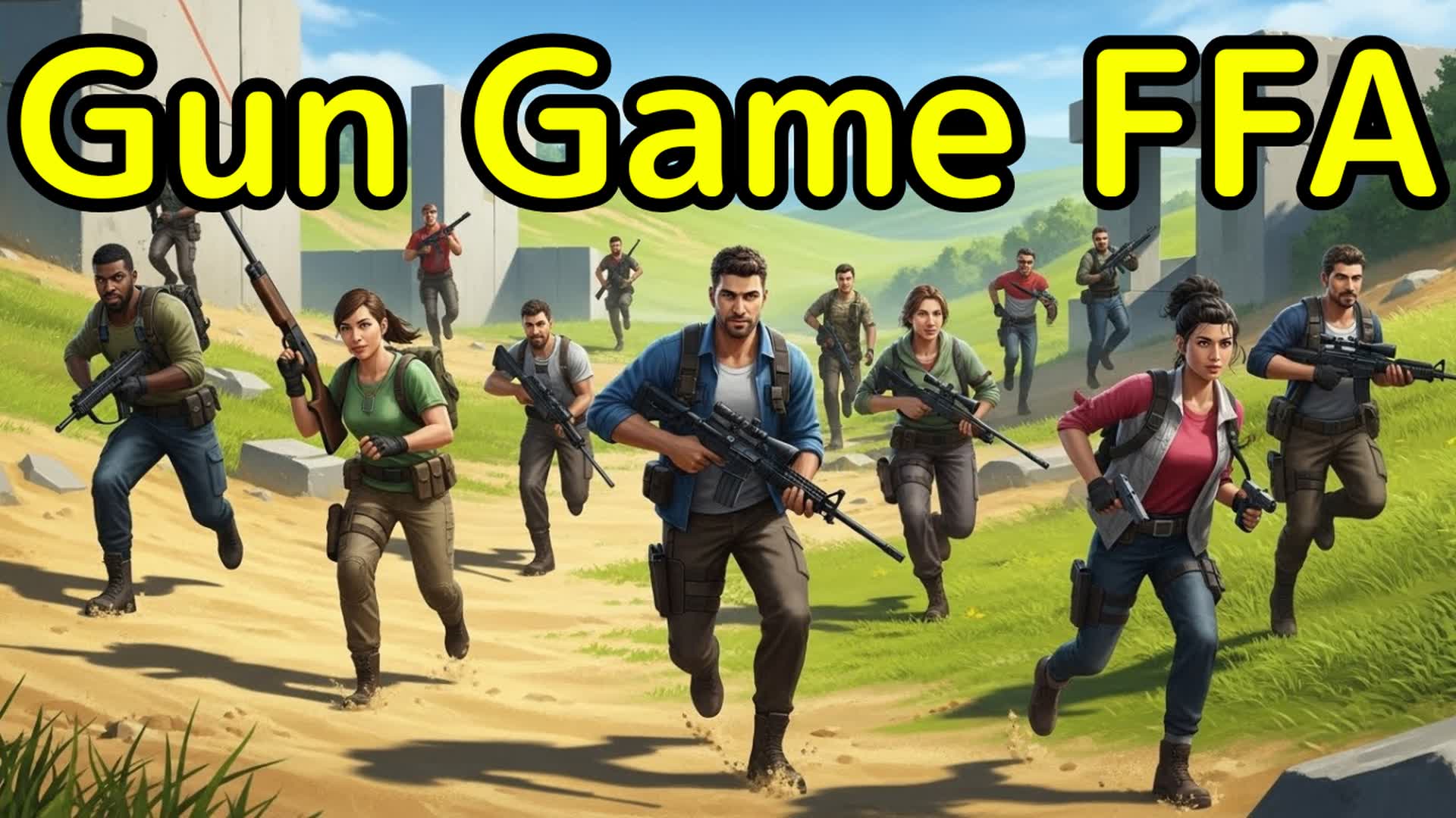 Gun Game FFA — Fortnite Creative map