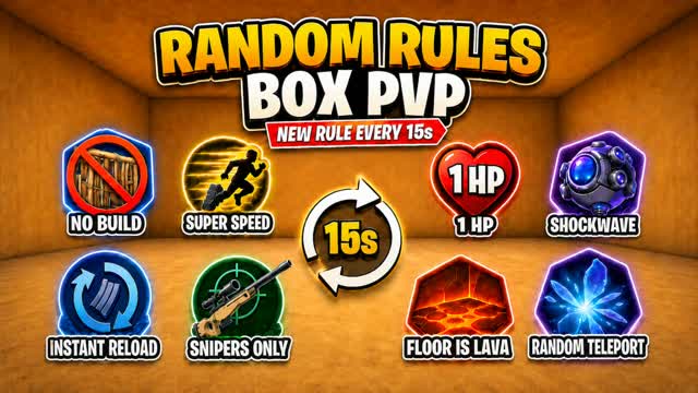 RANDOM POWER BOX PVP MINIGAME — Fortnite Creative map
