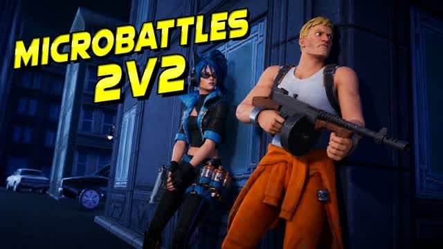 MicroBattles 2v2 — Fortnite Creative map cover art