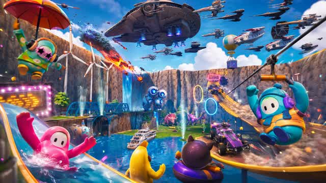 Racing, cars, weapons, and fun. — Fortnite Creative map
