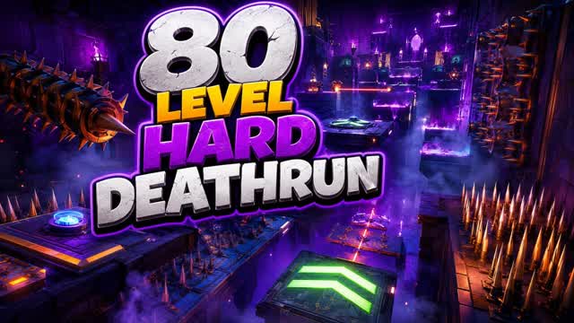 80 Level Hard Deathrun — Fortnite Creative map