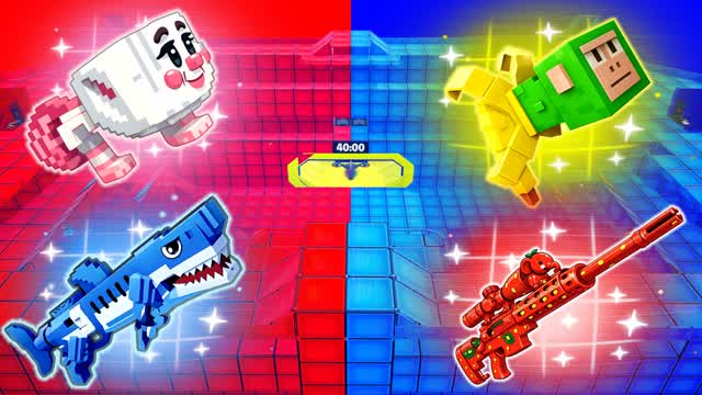 BRAINROT RED VS BLUE — Fortnite Creative map