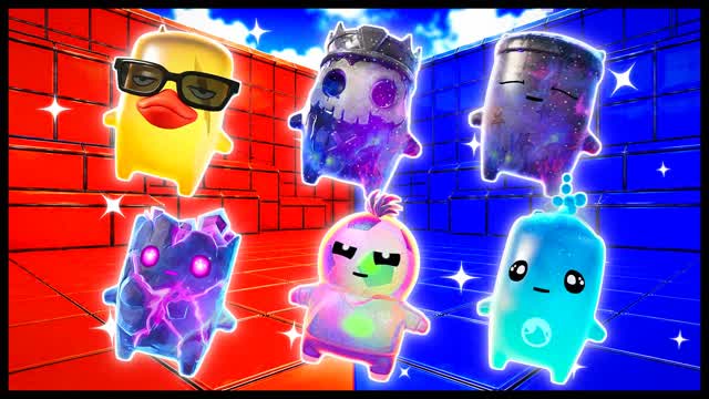 RED VS BLUE VICTORY FLOW 🔴🔵 — Fortnite Creative map cover art