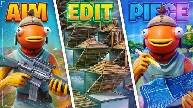 FISHY PRACTICE [AIM EDIT PIECE 1v1] — Fortnite Creative map cover art