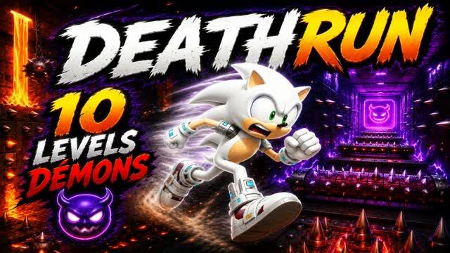 DEATHRUN 10 LEVELS DEMONS 👿 مستوى صعب — Fortnite Creative map