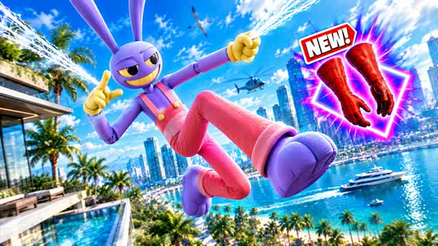 🎯GUN GAME SPIDER CITY NEW!!!!😎 — Fortnite Creative map cover art