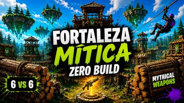 FORTALEZA MÍTICA | 6v6 ZERO BUILD — Fortnite Creative map