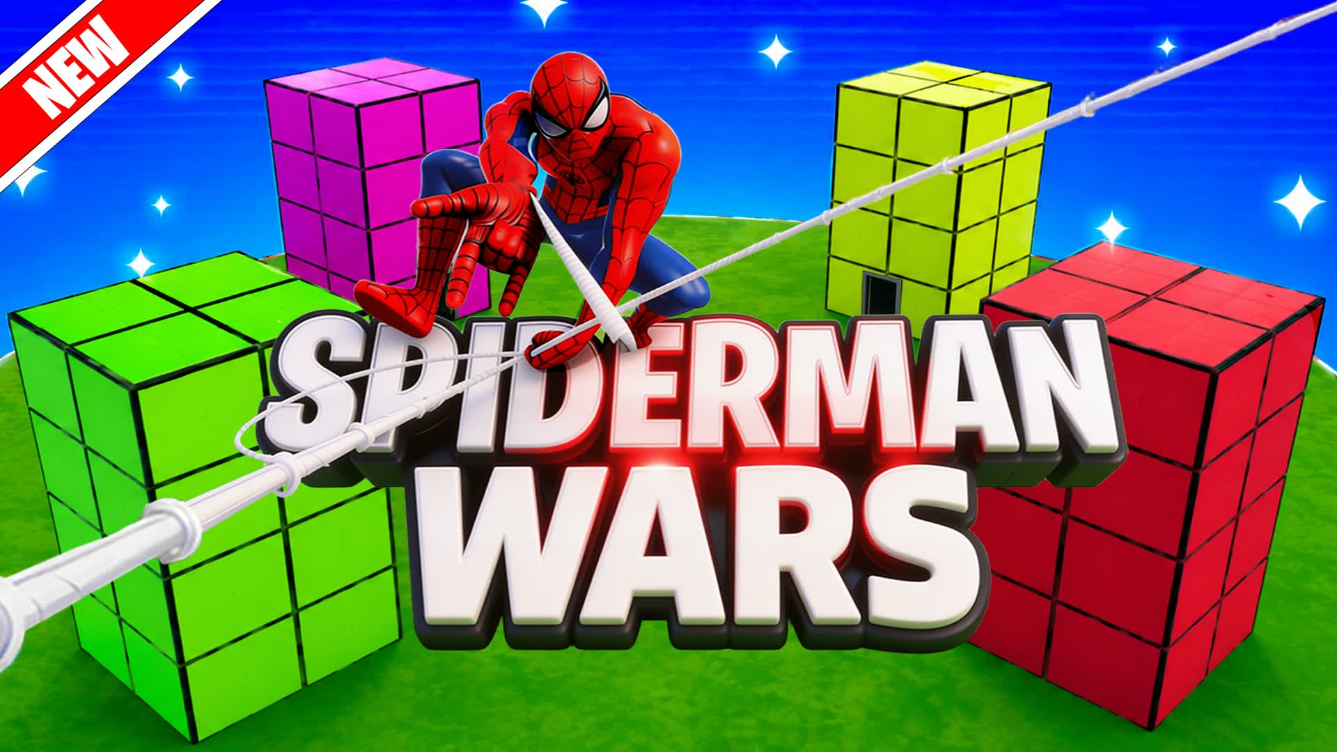 🧠SPIDER MAN: Web WARS (4v4v4v4) — Fortnite Creative map