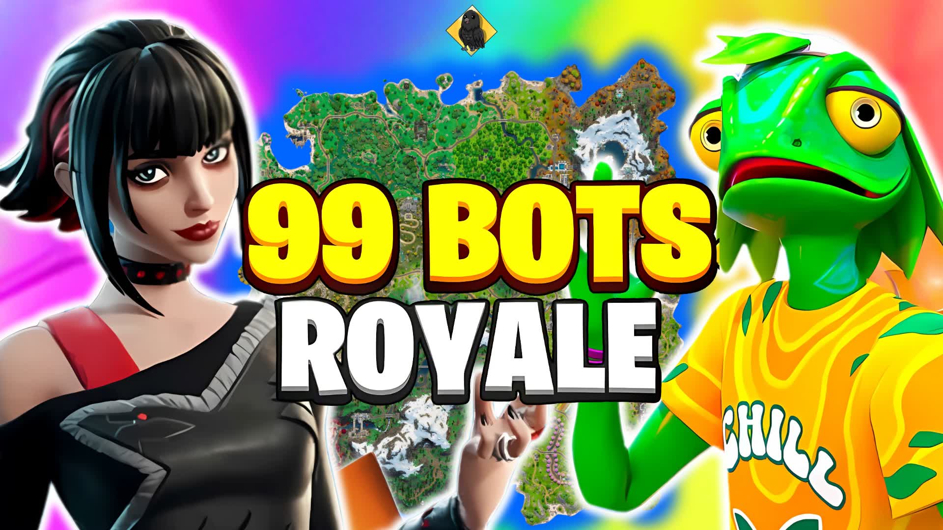 99 BOTS ROYALE ⭐ FREE FOR ALL GUNS — Fortnite Creative map