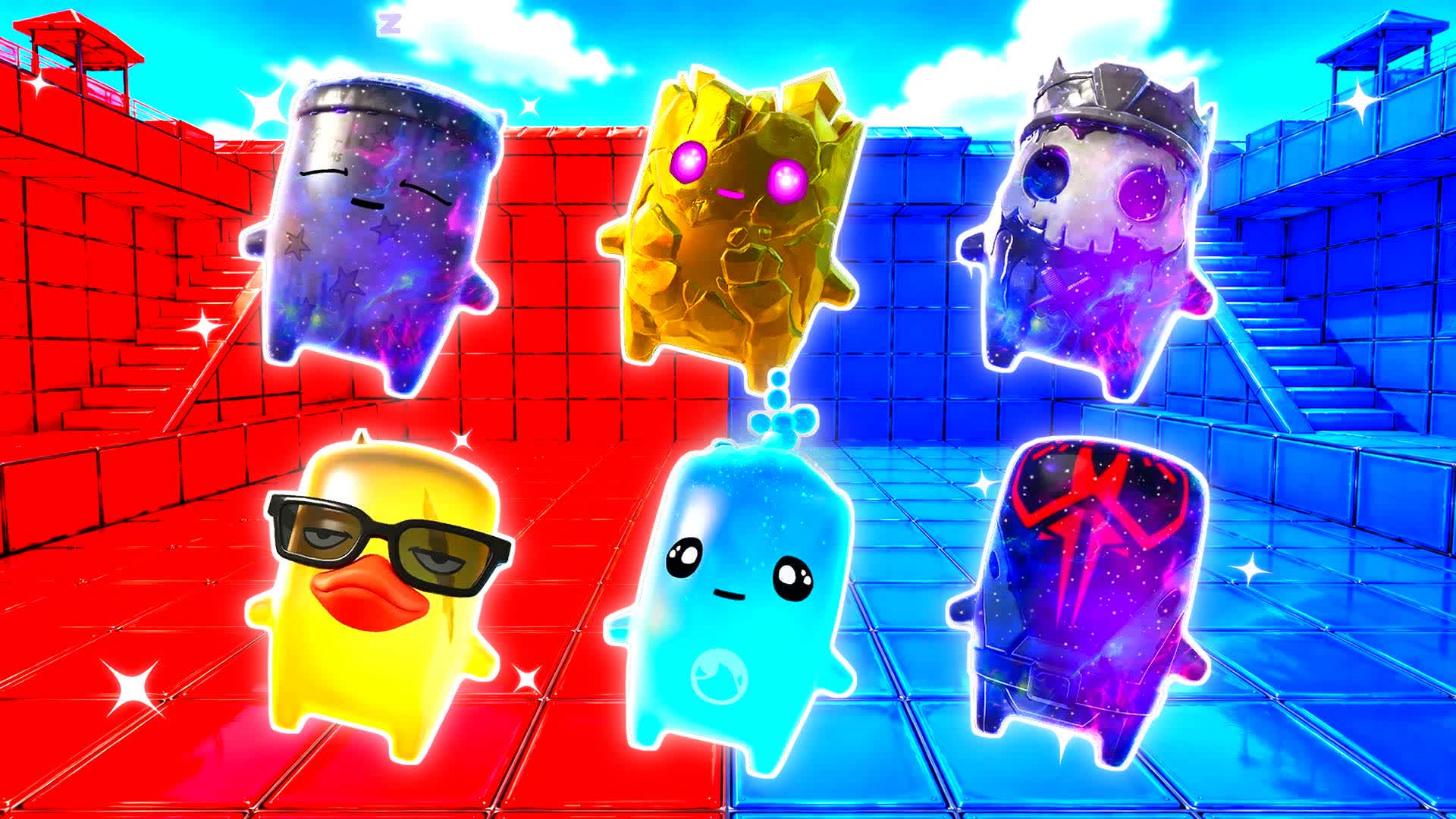 RED VS BLUE EAGLELINE 🔴🔵 — Fortnite Creative map