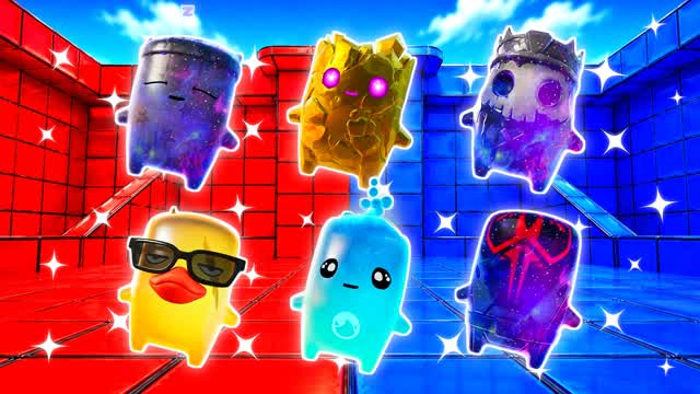 RED VS BLUE FORGED AIM 🔴🔵 — Fortnite Creative map cover art