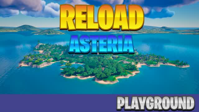 RELOAD ASTERIA PLAYGROUND (BATTLE LAB) — Fortnite Creative map cover art
