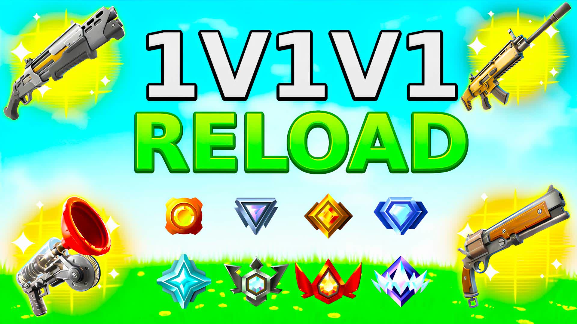 RANKED 1V1V1 RELOAD FREE FOR ALL — Fortnite Creative map