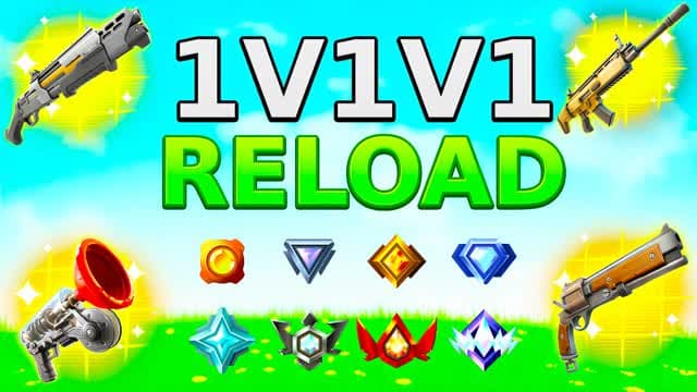 RANKED 1V1V1 RELOAD FREE FOR ALL — Fortnite Creative map cover art