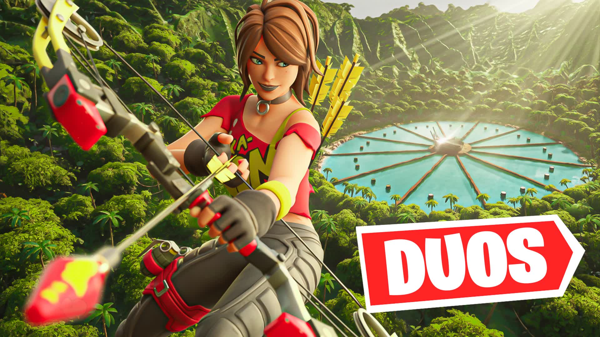 🦎SURVIVAL JUNGLE - DUOS — Fortnite Creative map