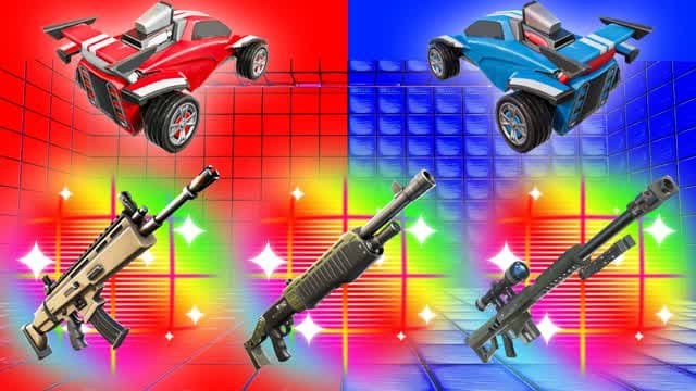 RED VS BLUE 🔴🔵 CRAZZY — Fortnite Creative map