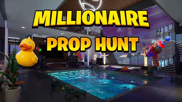 MILLIONAIRE PROP HUNT 💲 — Fortnite Creative map cover art