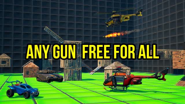 ANY GUN FREE FOR ALL — Fortnite Creative map cover art