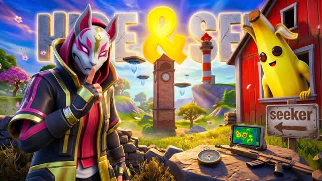 HIDE AND SEEK 🌳 [OG] — Fortnite Creative map cover art