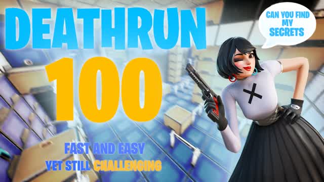 Deathrun 100 — Fortnite Creative map cover art