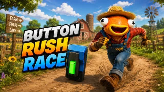 BUTTON RUSH RACE! — Fortnite Creative map cover art
