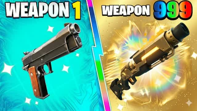 😎MEGA SUMMER🔫 GUN GAME — Fortnite Creative map cover art