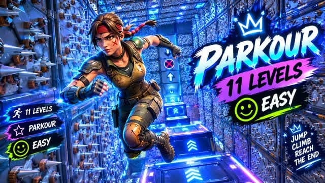 PARKOUR ( 11 LEVEL ) EASY (0170) — Fortnite Creative map