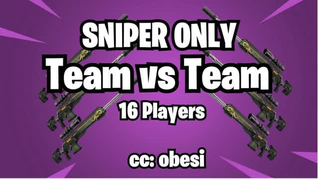 Sniper Team vs Team — Fortnite Creative map cover art