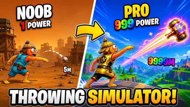 THROW EVERYTHING SIMULATOR! — Fortnite Creative map cover art