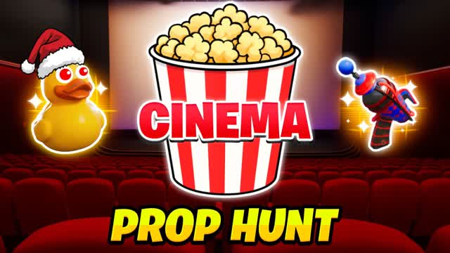 CINEMA THEATER PROP HUNT🍿 — Fortnite Creative map cover art