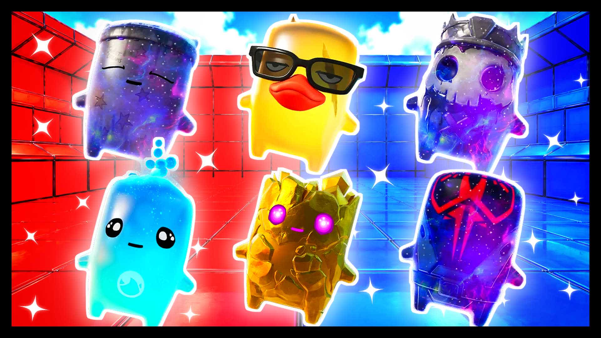 BLUE VS RED SET THE RHYTHM 🔵🔴 — Fortnite Creative map