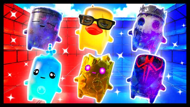 BLUE VS RED SET THE RHYTHM 🔵🔴 — Fortnite Creative map cover art