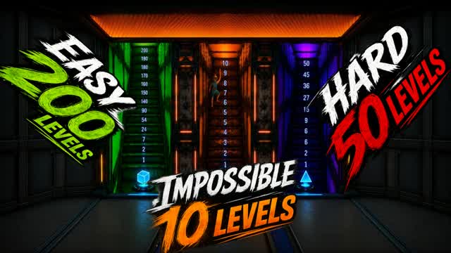 PARKOUR DEATHRUN: EASY-HARD-IMPOSSIBLE — Fortnite Creative map