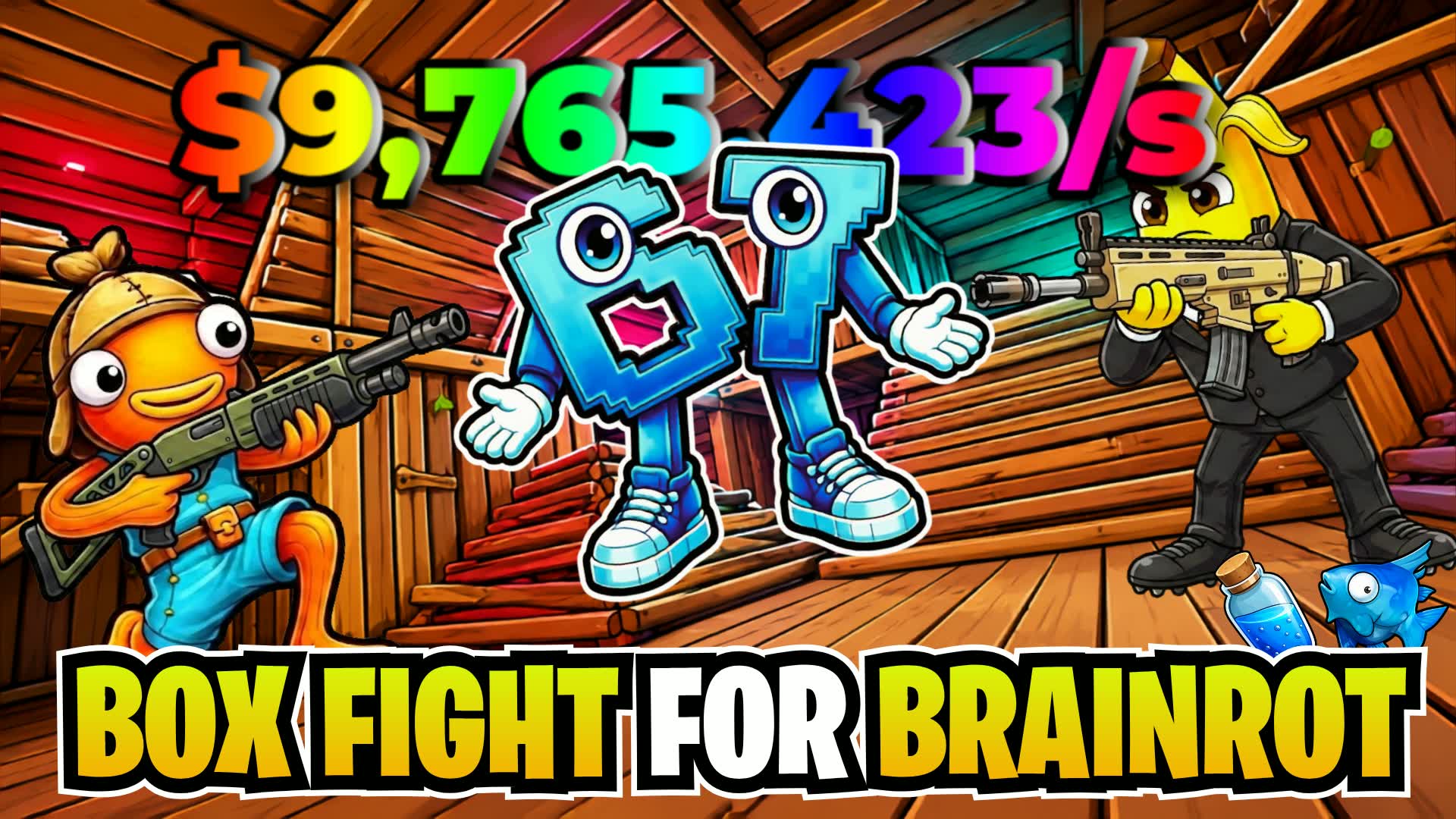 Box Fight For Brainrot — Fortnite Creative map
