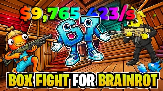 Box Fight For Brainrot — Fortnite Creative map cover art