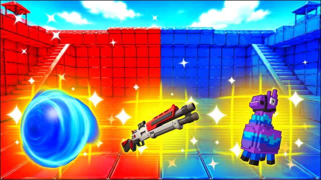RED VS BLUE PERSPECTIVE RESET 🔴🔵 — Fortnite Creative map cover art