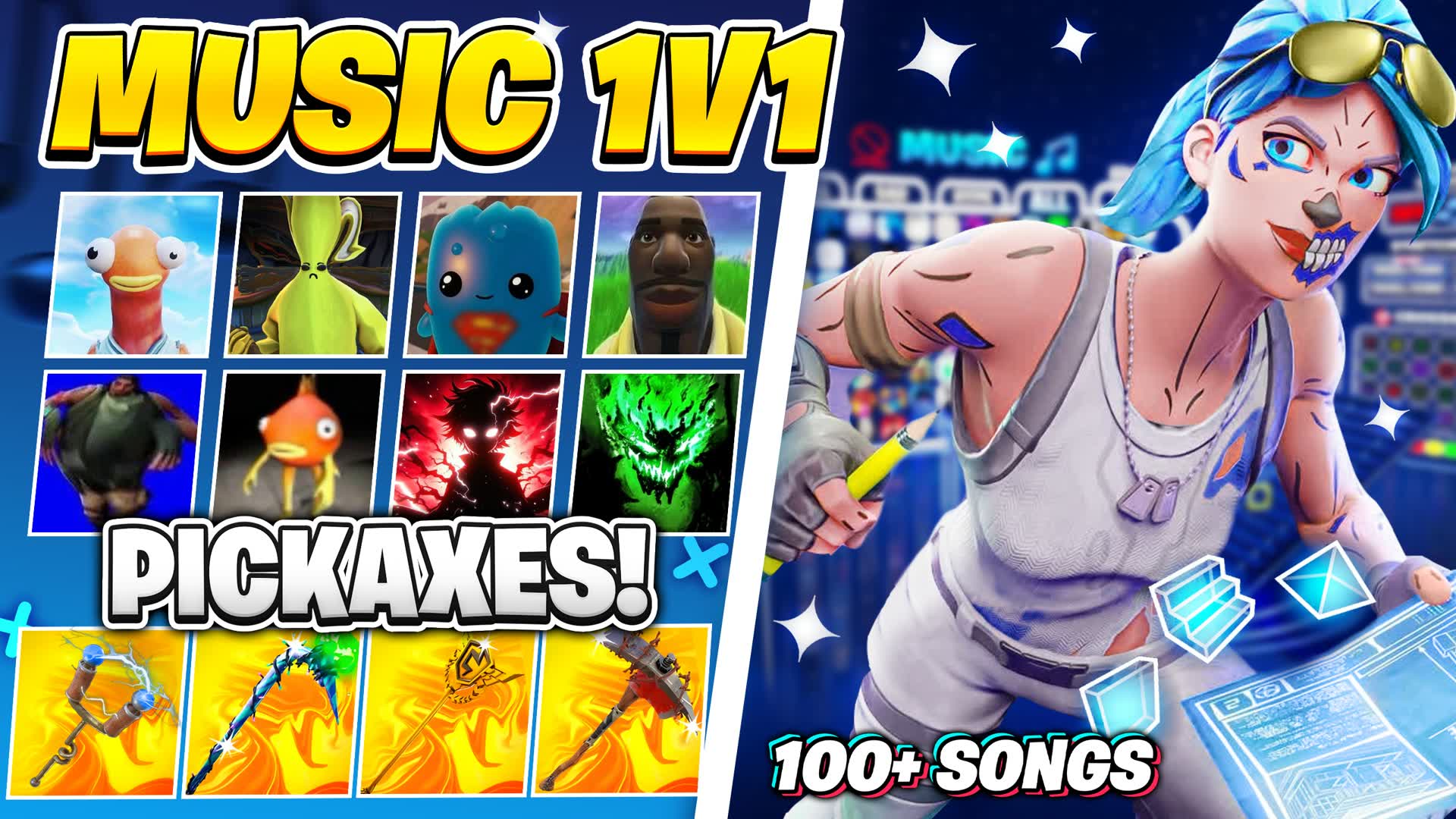 ✨ Best 1v1 Music 🏆[100+ Songs] 🎶 Party — Fortnite Creative map