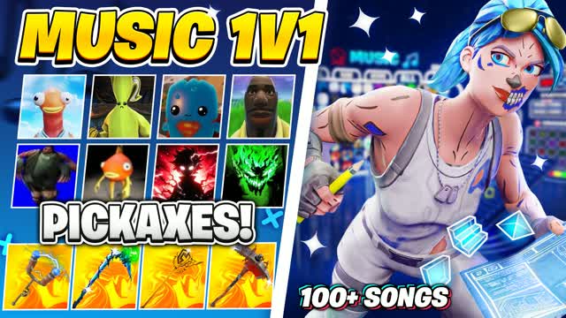 ✨ Best 1v1 Music 🏆[100+ Songs] 🎶 Party — Fortnite Creative map cover art