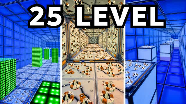 🔥25 LEVEL EASY DEATHRUN PARKOUR — Fortnite Creative map