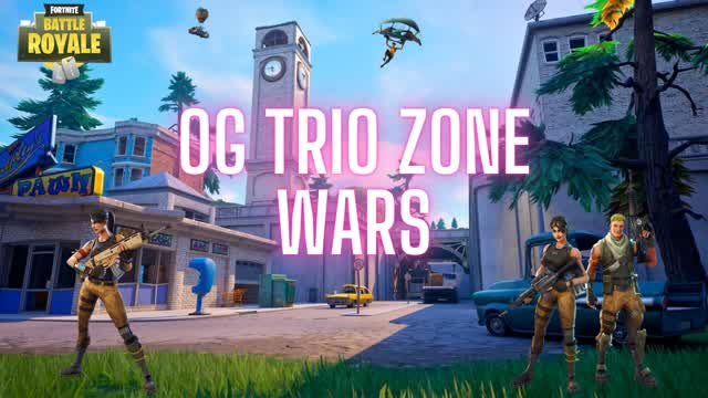 OG TRIO ZONE WARS — Fortnite Creative map cover art
